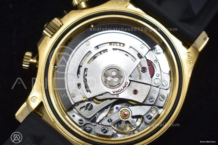 V Diamonds Clean 1:1 Edition Best SA4130 Dial Oysterflex Daytona on Timeless Black Strap Rubber 416 116518 0125